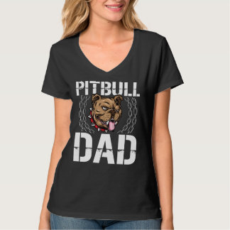 Camiseta Proprietário do Pai Pitbull do cachorro americano