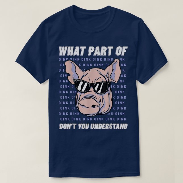 Camiseta Proprietário do Porco Encantador Porco Pork Livest (Frente do Design)