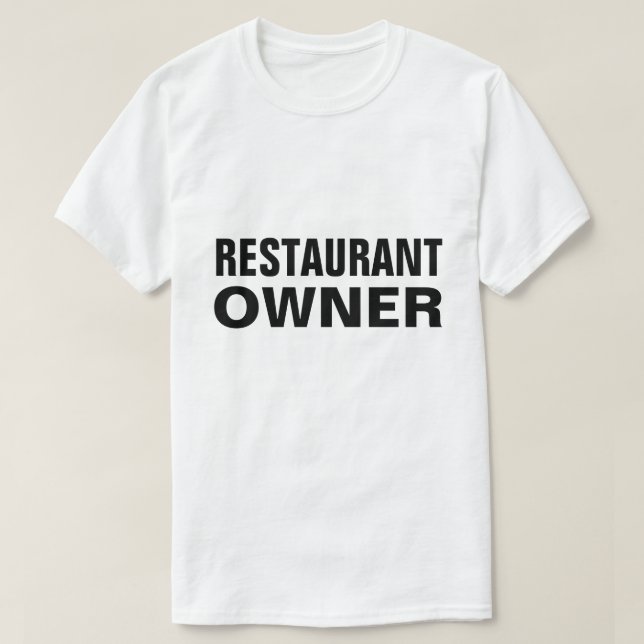Camiseta Proprietário do Restaurante (Frente do Design)