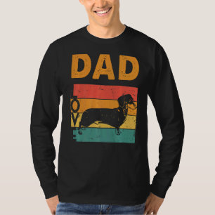 Camiseta Proprietário Doxie do Pai Wiener do Pai Dachshund 