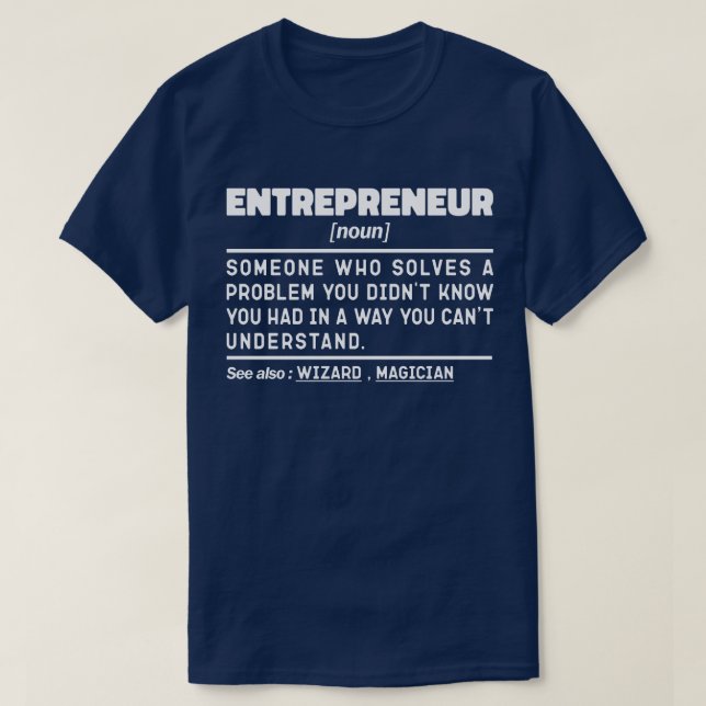 Camiseta Proprietário Legal de Noun Definição do Empreended (Frente do Design)