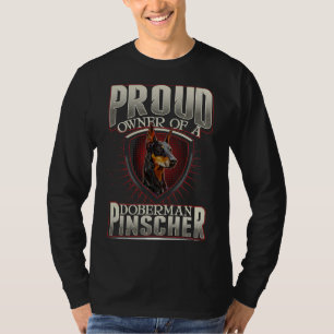 Camiseta Proprietário Orgulhoso De Um Doberman Pinscher Dog
