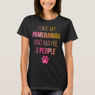 Camiseta Proprietário Pomerano Funny In Watercolor