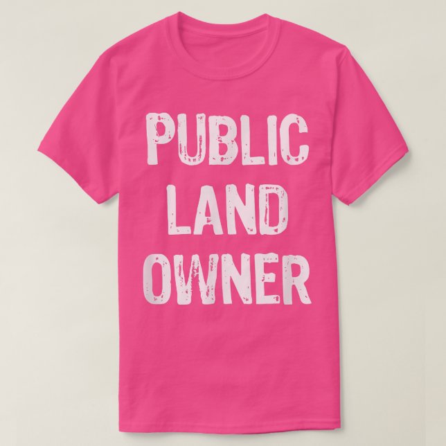 Camiseta Proprietário Público Funny Gift Natal (Frente do Design)