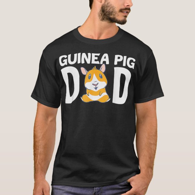 Camiseta Proprietários de animais de companhia Pai guiné-gu (Frente)