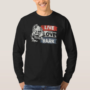 Camiseta Proprietários de cães Latidos de amor ao vivo