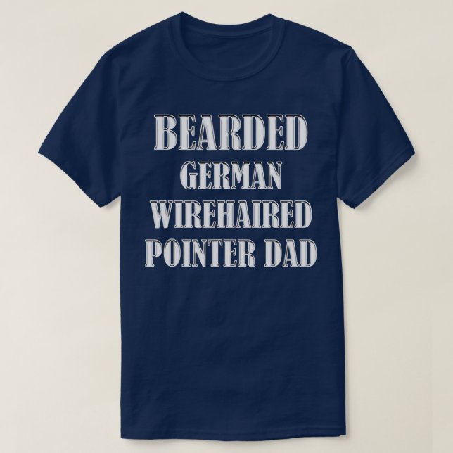 Camiseta Proprietários de cães Pais de ponteiro alemão Wire (Frente do Design)