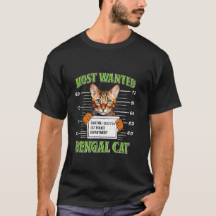 Camiseta Proprietários de Gatos Bengal MAIS PROCURADOS Aman