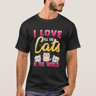 Camiseta Proprietários De Gatos Todos Os Gatos Que Ele Gato