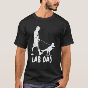 Camiseta Proprietários de Labrador Retriever Lab Dad Trex D