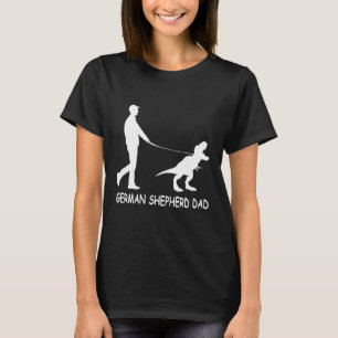 Camiseta Proprietários Do Gsd Dinossaur Do Pai De German sh