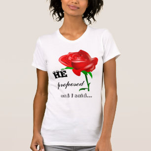 Camiseta Props e eu disse sim a celebração do noivado