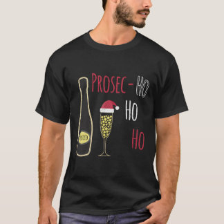 Camiseta Prosecco Prosec Ho Ho Ho Chapéu Divertido de Papai