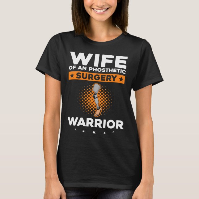 Camiseta Prosestética da perna para a prótese da perna e me (Frente)