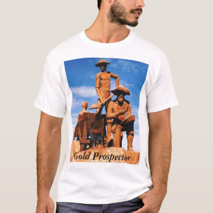 Camiseta Prospector Dourado do Alasca Foto Impressa Tee