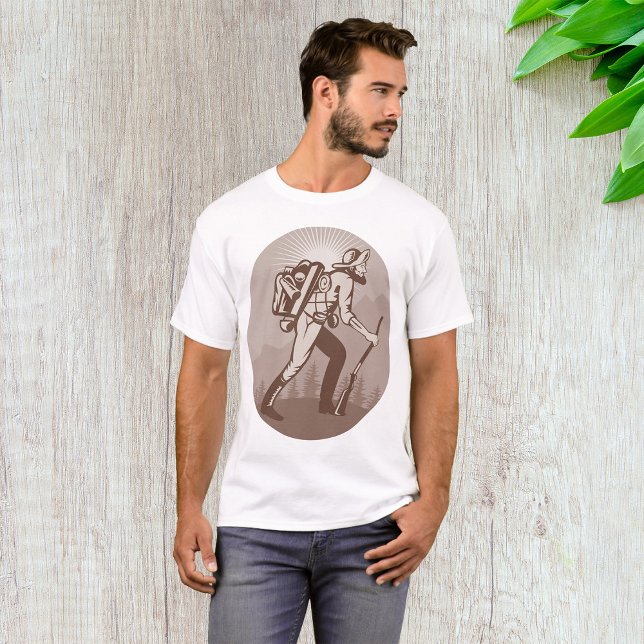 Camiseta Prospector Miner Caminhando (Criador carregado)