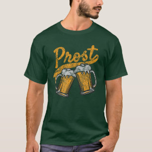 Camiseta Prost alemão brinda ao consumo de cerveja design a