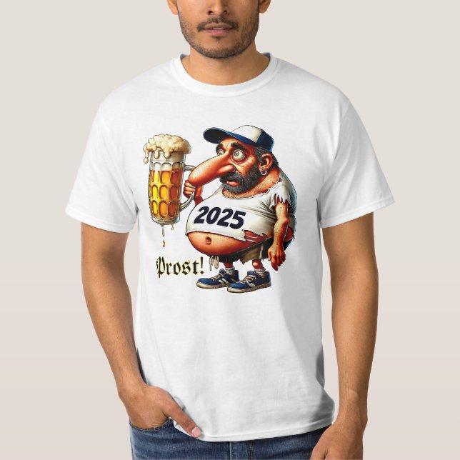 Camiseta Prost! Auf zur Kirchweih - Humorfigur (Frente)