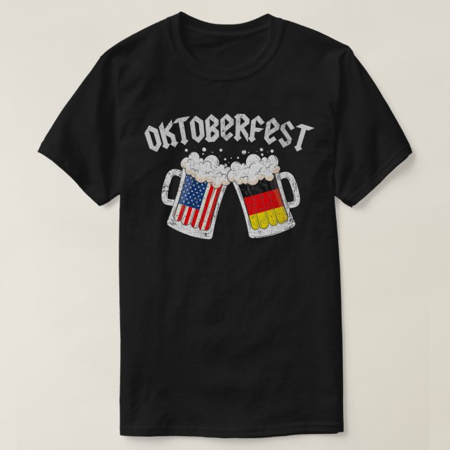 Camiseta Prost Beer German American Flag Oktoberfest 2022 V (Frente do Design)