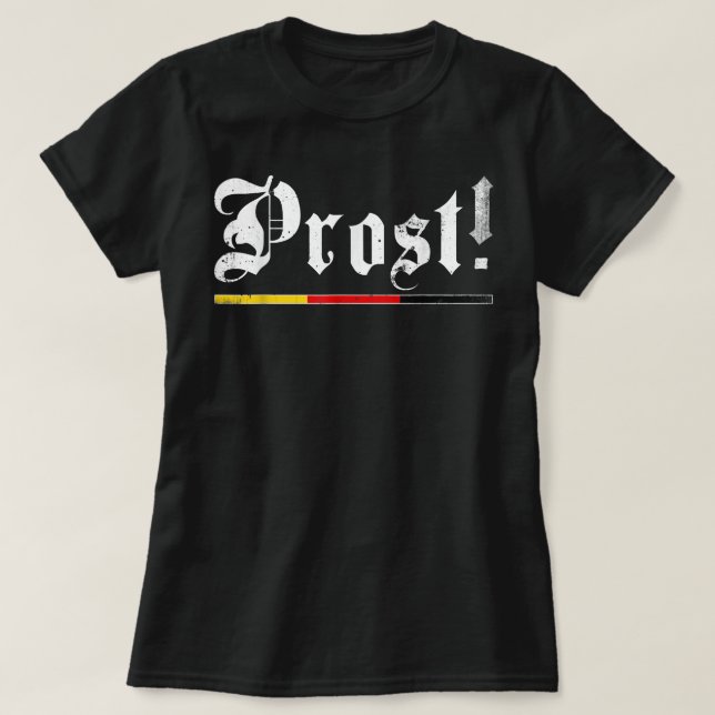 Camiseta Prost Beer German Flag T Oktoberfest Men (Frente do Design)
