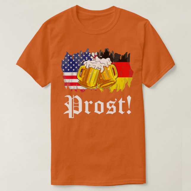 Camiseta Prost Beer German Flag T Oktoberfest Men (Frente do Design)