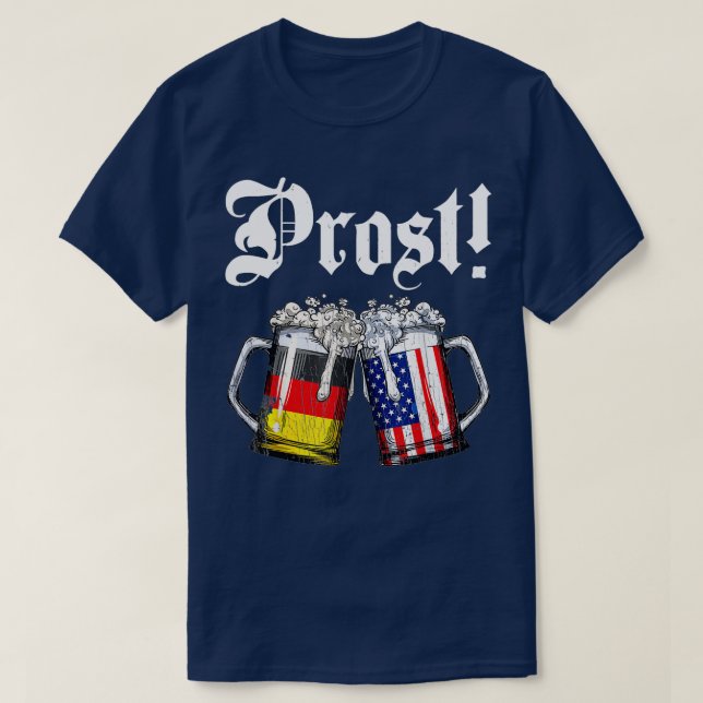 Camiseta Prost Beer German Flag T Oktoberfest Men (Frente do Design)