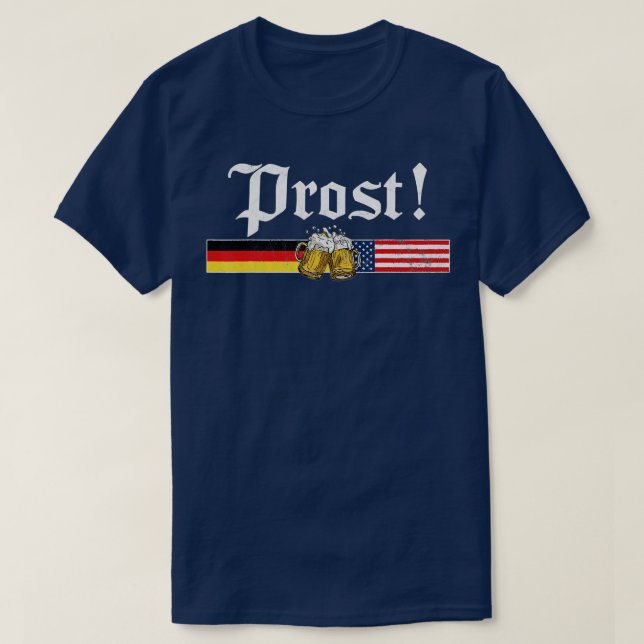 Camiseta Prost Beer German Flag T Oktoberfest Men (Frente do Design)