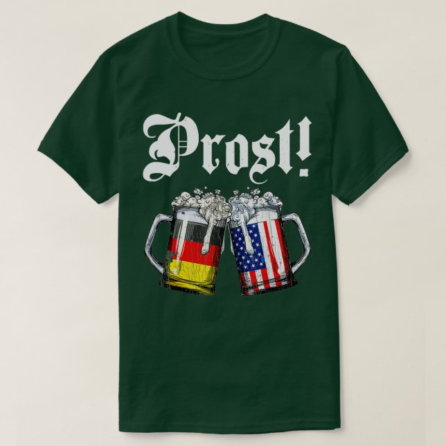 Camiseta Prost Beer German Flag T Oktoberfest Men (Frente do Design)