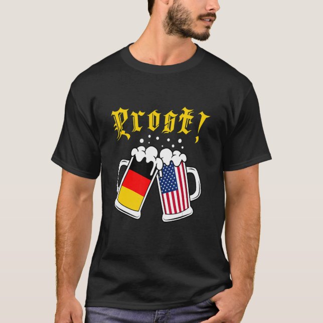Camiseta Prost  Cheers Beer Festival American German Beer D (Frente)