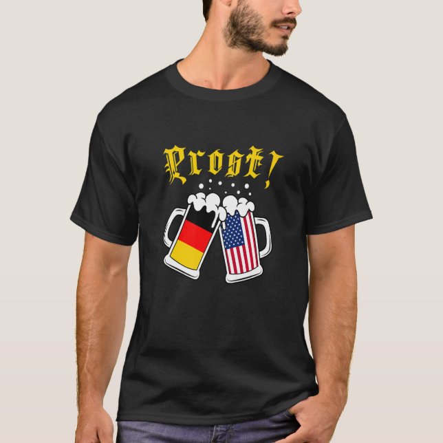 Camiseta Prost Cheers Beer Festival American German Beer Dr (Frente)