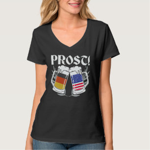 Camiseta Prost EUA Bandeira da Alemanha Alemão Americano Vo