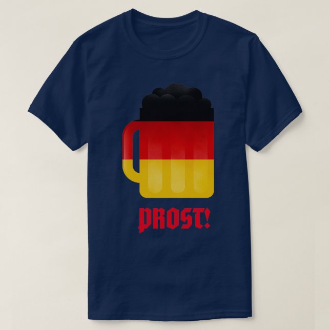 Camiseta Prost German Beer Mug T (Frente do Design)