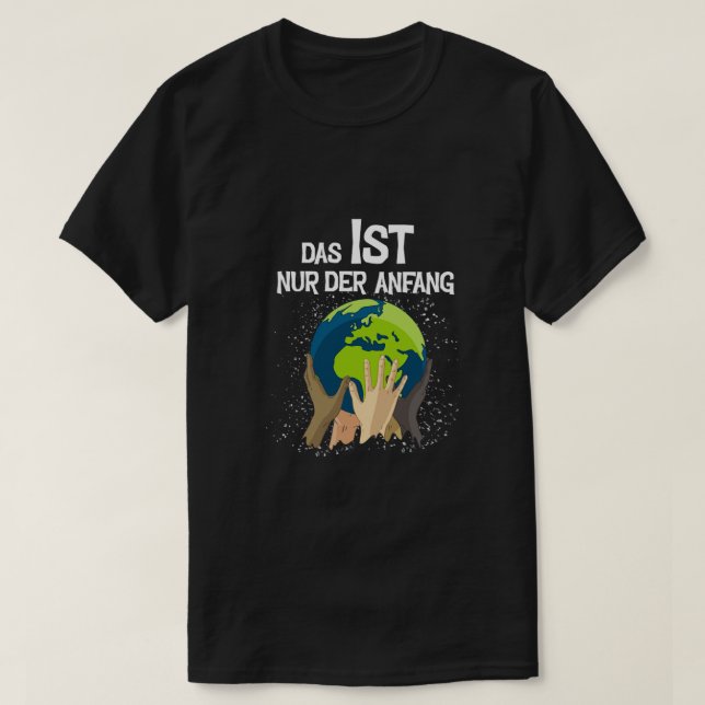 Camiseta Proteção Ambiental Climática Umweltschutz Gift (Frente do Design)