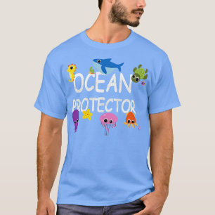 Camiseta Proteção ambiental conservação da natureza Oceano 