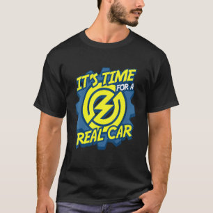 Camiseta Proteção ambiental do condutor de automóveis de mo