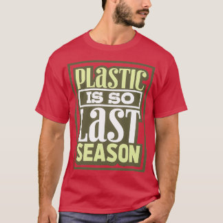 Camiseta Proteção ambiental do plástico