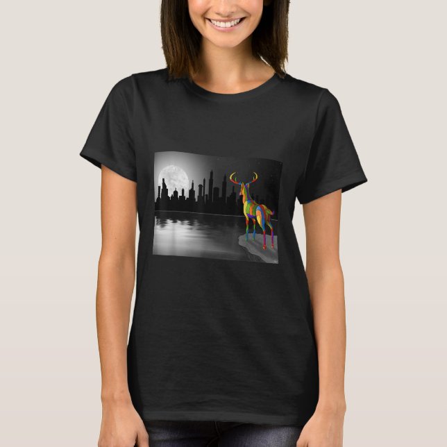 Camiseta Proteção Ambiental dos Veados à Lua (Frente)