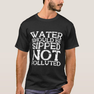 Camiseta Proteção ambiental para a conservação da água no m