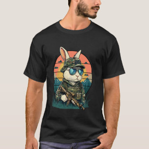 Camiseta Proteção Animal de Coelho Anti-Caça Camuflagem Div