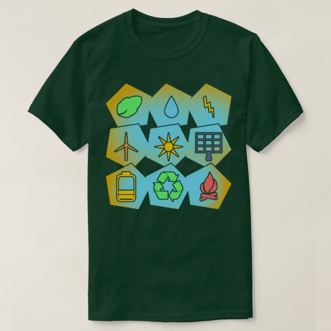 Camiseta Proteção climática O ambiente contribui para o aqu (Frente do Design)