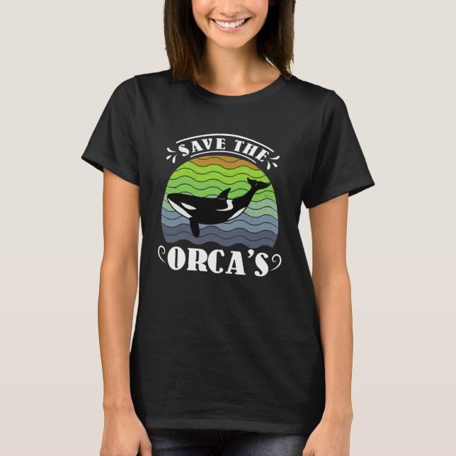 Camiseta Proteção das espécies Orcas (Frente)