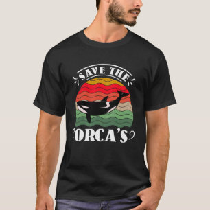 Camiseta Proteção das espécies Orcas