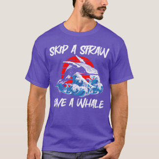 Camiseta Proteção de animais de baleia família de pesca