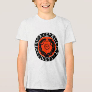 Camiseta Proteção de Runa Viking Dragão