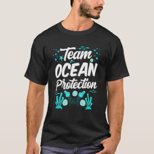 Camiseta Proteção do Oceano de Equipe Salvar Mar de Proteçã