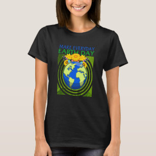 Camiseta Proteção do Planeta Flor para Poupança Ambiental n