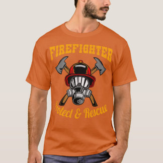 Camiseta Proteção e salvamento de bombeiros