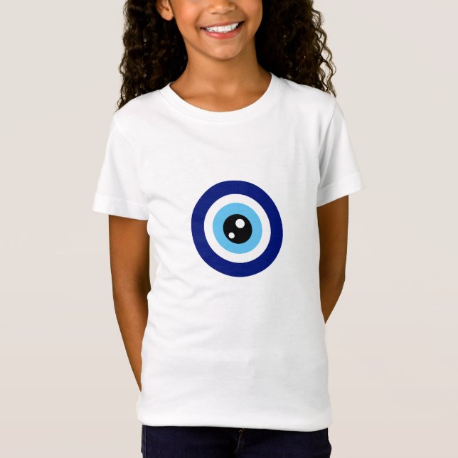 Camiseta Proteção Moderna e Elegante do Olho Gordo Turco (Frente)