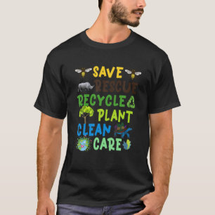 Camiseta Proteção para Limpeza da Reciclar de Salvamento Na