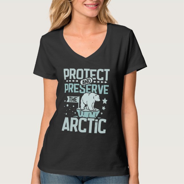 Camiseta Protect and preserve the arctic (Frente)